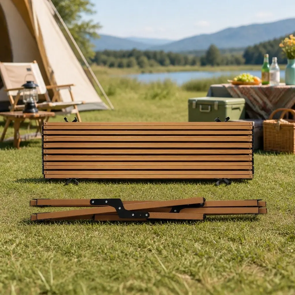 Portable Folding Camping Table with Carry Bag for BBQ