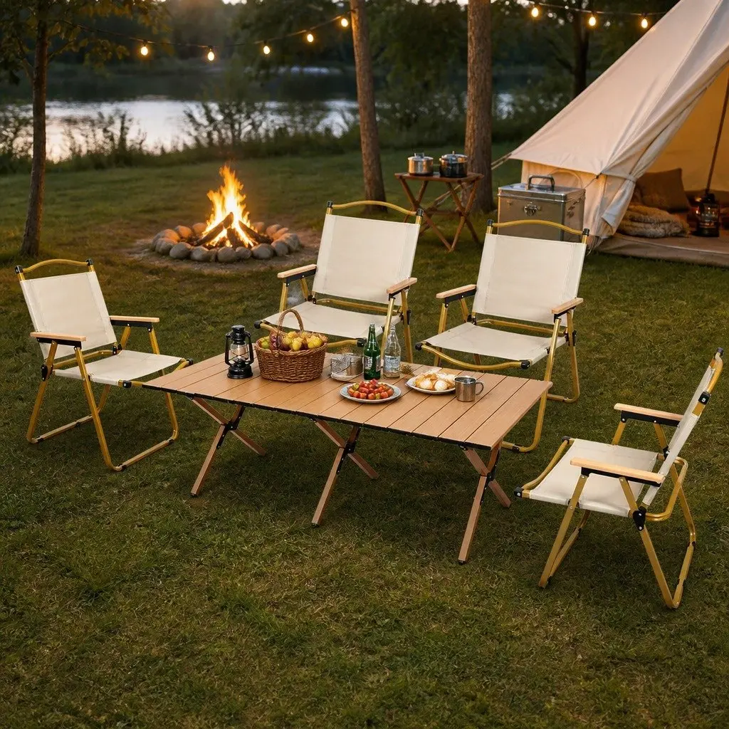 Folding Camping Table and Chair Set