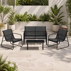 Stylish 4-Piece Outdoor Sofa Set with Durable Build