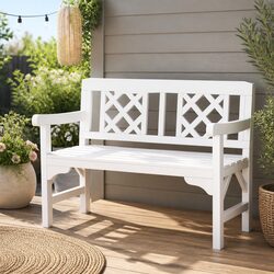 Wooden Patio Lounge Chair for Two – Stylish Garden Bench