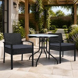 Durable 3-Piece Bistro Set for Outdoor Spaces