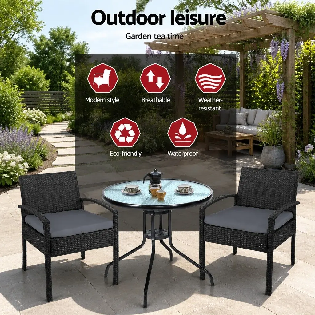 3-Piece Bistro Set for Outdoor Spaces