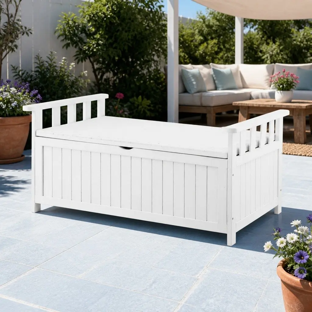 Outdoor Storage Bench Box for Garden and Patio