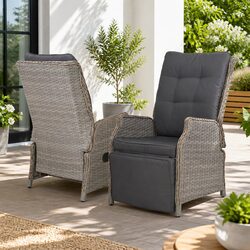Sturdy Wicker Recliner Chair for Outdoor Comfort