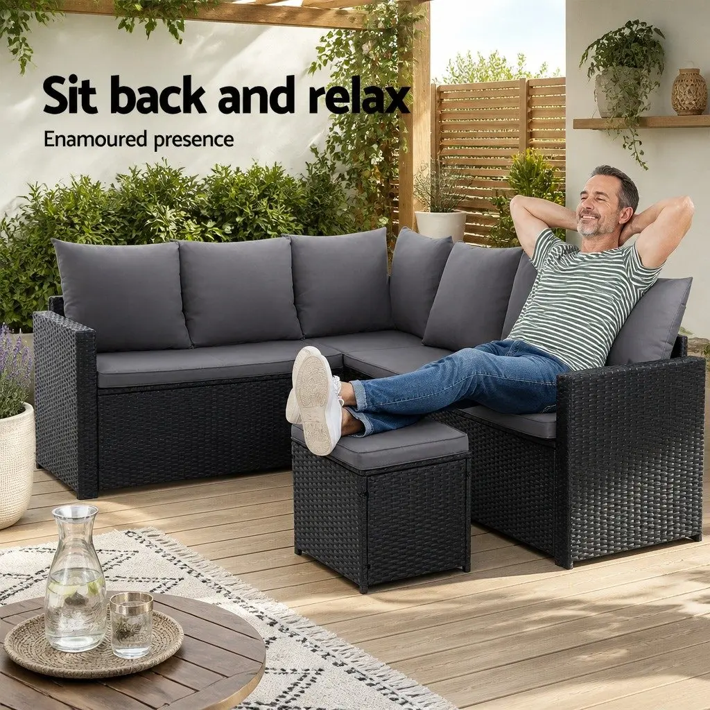 Outdoor Lounge Dining Setting 9 Seater Sofa Set