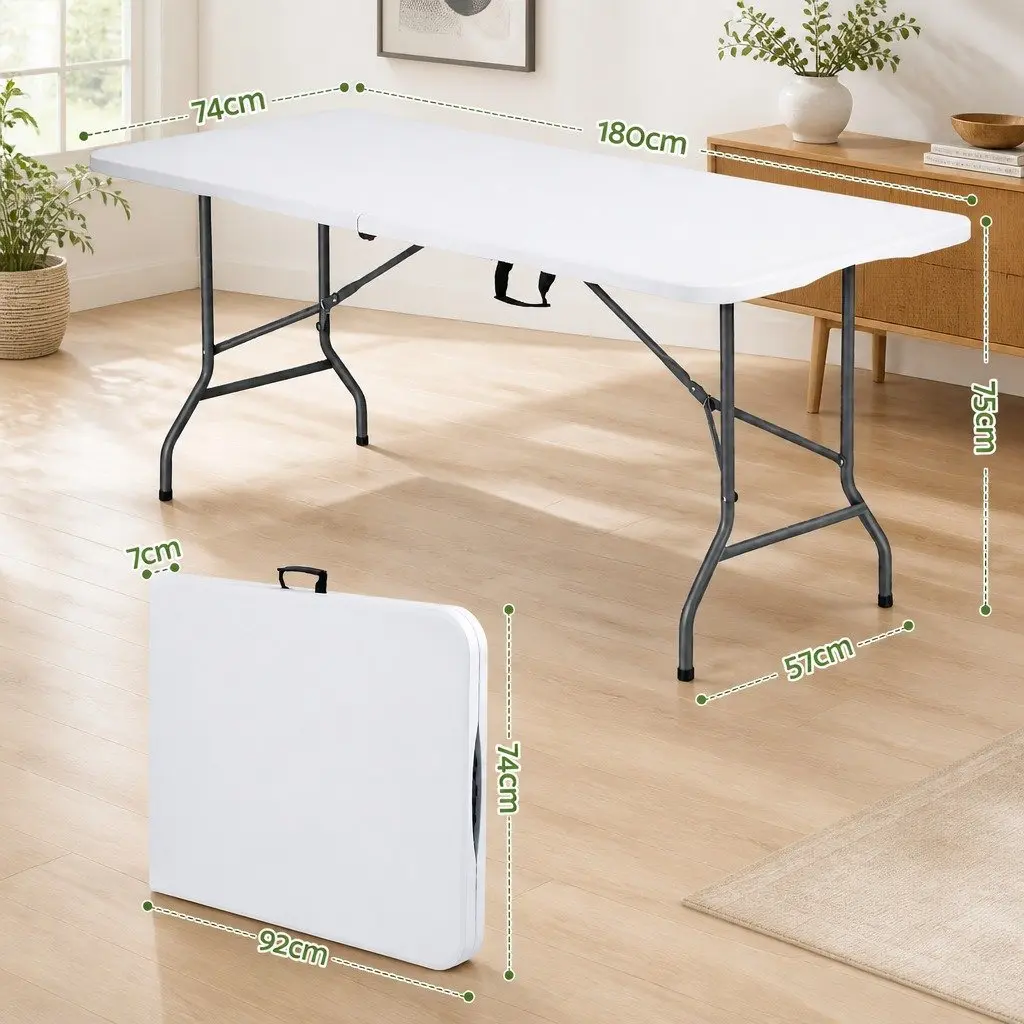 Portable Folding Table 180cm for Events and Camping