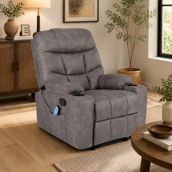 Electric Recliner Chair with 8-Point Massage and Heat