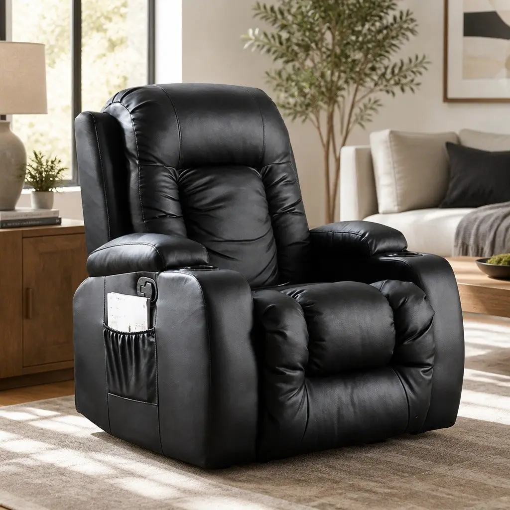 Electric Massage Recliner with 8 Point Heat