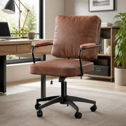 Durable Office Arm Chair with Adjustable Features
