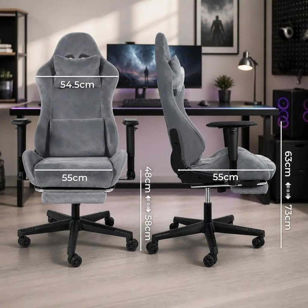 High-Back Gaming Office Chair with Reclining Feature