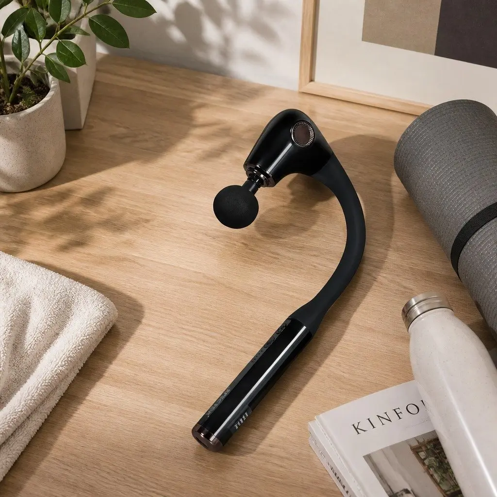 Deep Tissue Percussion Massage Gun with Extended Handle