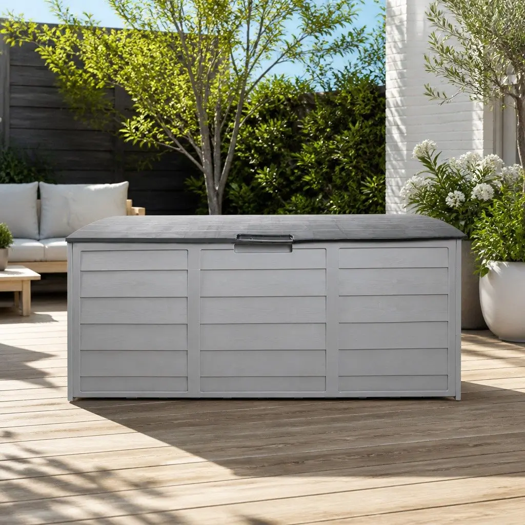 290L Lockable Outdoor Storage Box with Wheels