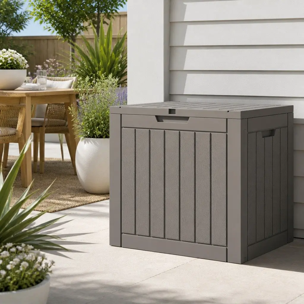 Outdoor Storage Box 118L with Lockable Lid