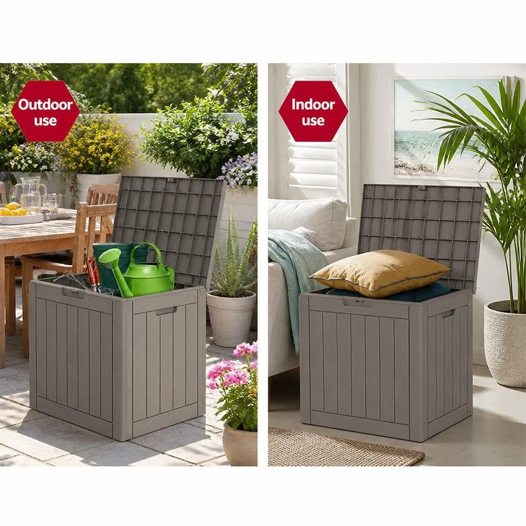Outdoor Storage Box 118L with Lockable Lid