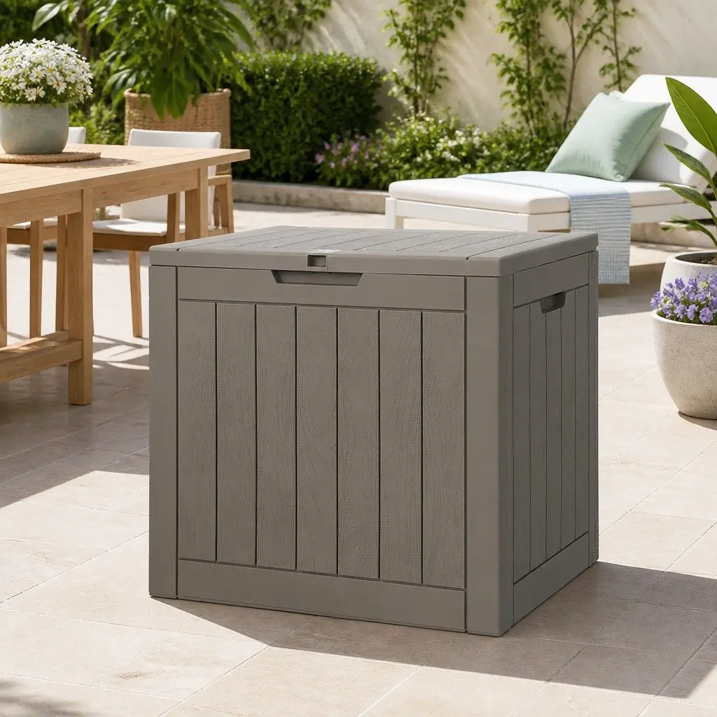Outdoor Storage Box 118L with Lockable Lid