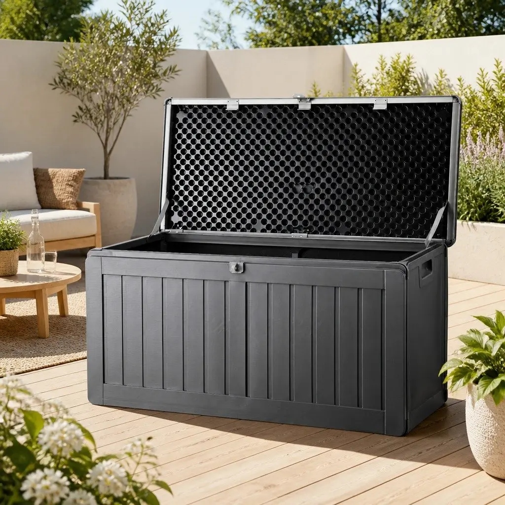 Outdoor Storage Box Polypropylene 190L Grey