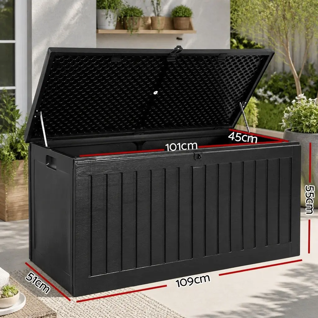 Lockable Garden Bench Container with 270L Capacity