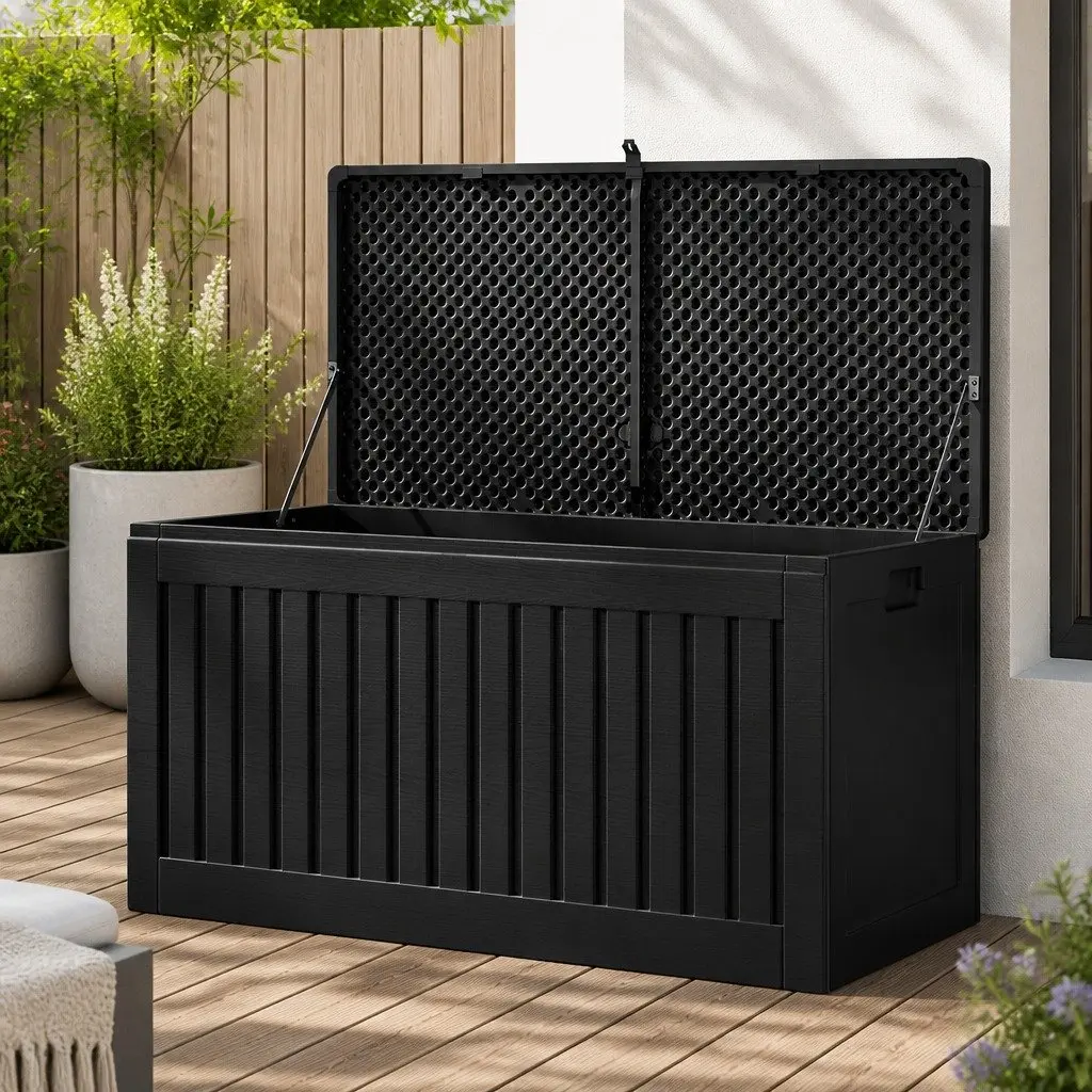 Lockable Garden Bench Container with 270L Capacity