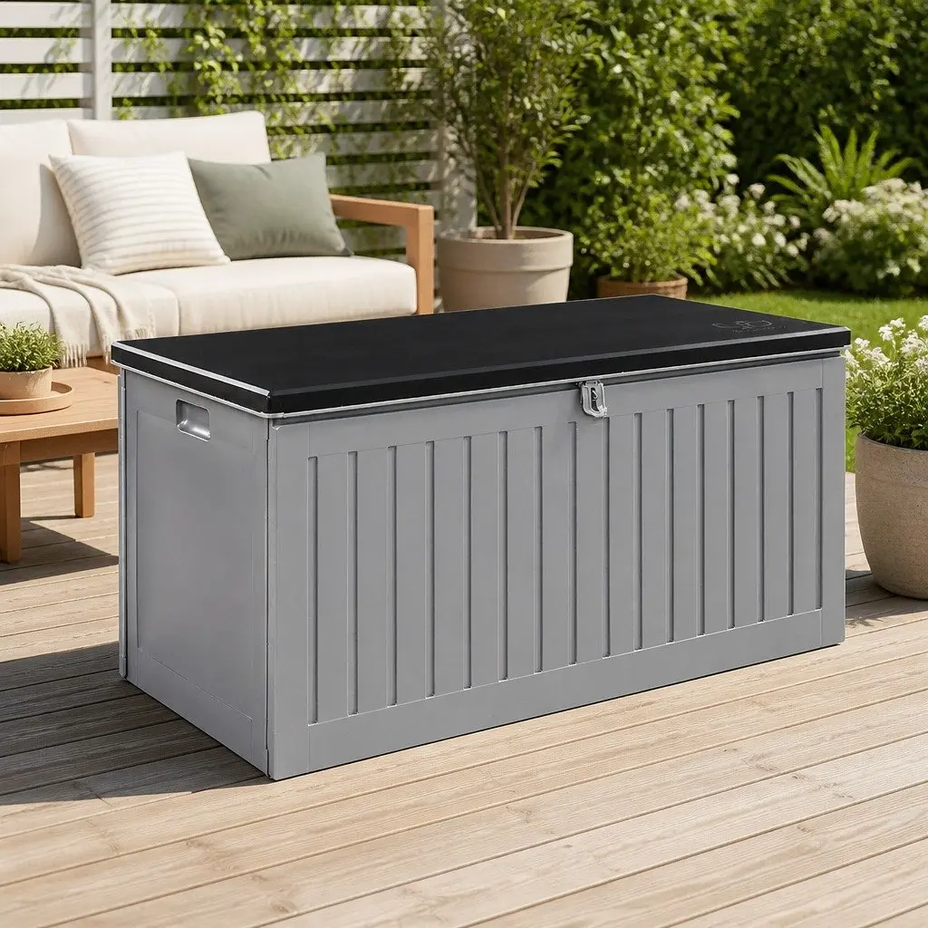 270L Outdoor Storage Box with Bench Seating