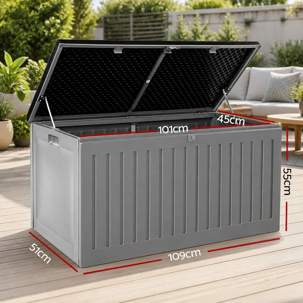 270L Outdoor Storage Box with Bench Seating