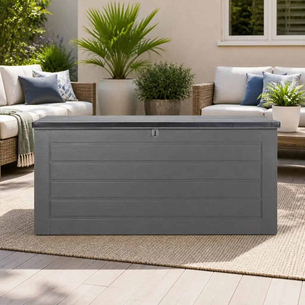 680L Lockable Outdoor Storage Box with Bench Seating