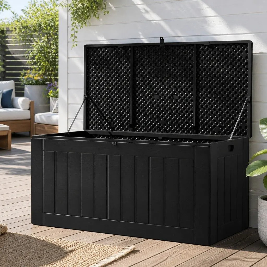 Outdoor Storage Box PP 830L Black