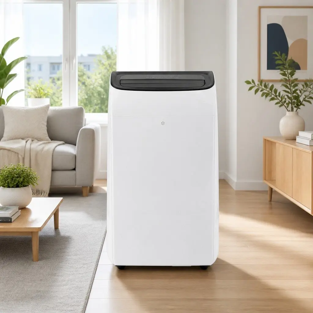 Portable Air Conditioner 12000BTU Cooling Dehumidifier Fan 3-in-1 White Remote