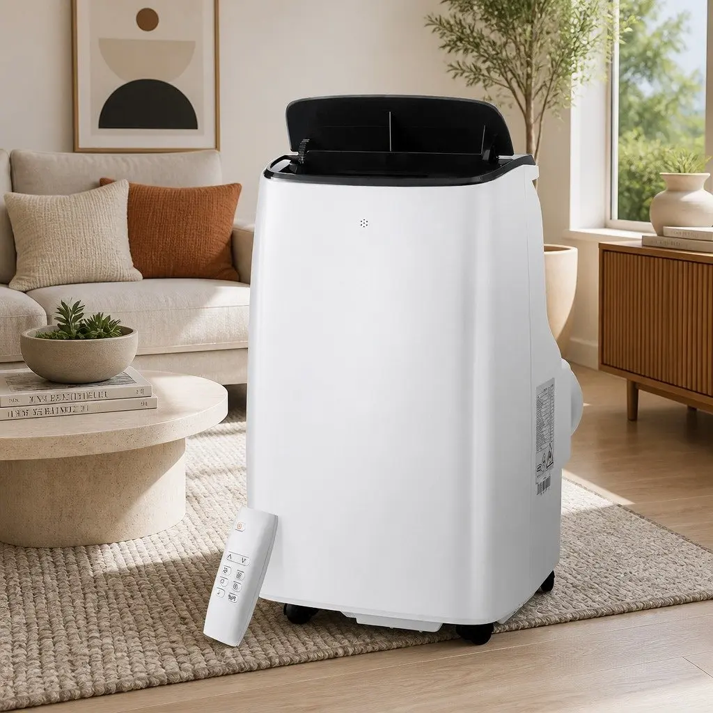 Portable Air Conditioner 7000BTU White 3-in-1 WiFi Smart Remote Control Cool Fan Dry Mode