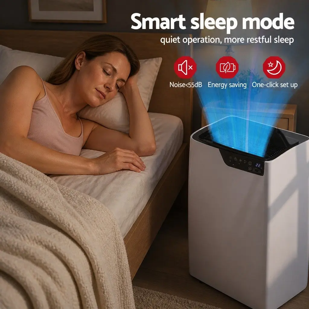 Portable Air Conditioner 12000BTU Dehumidifier Fan Remote Control White
