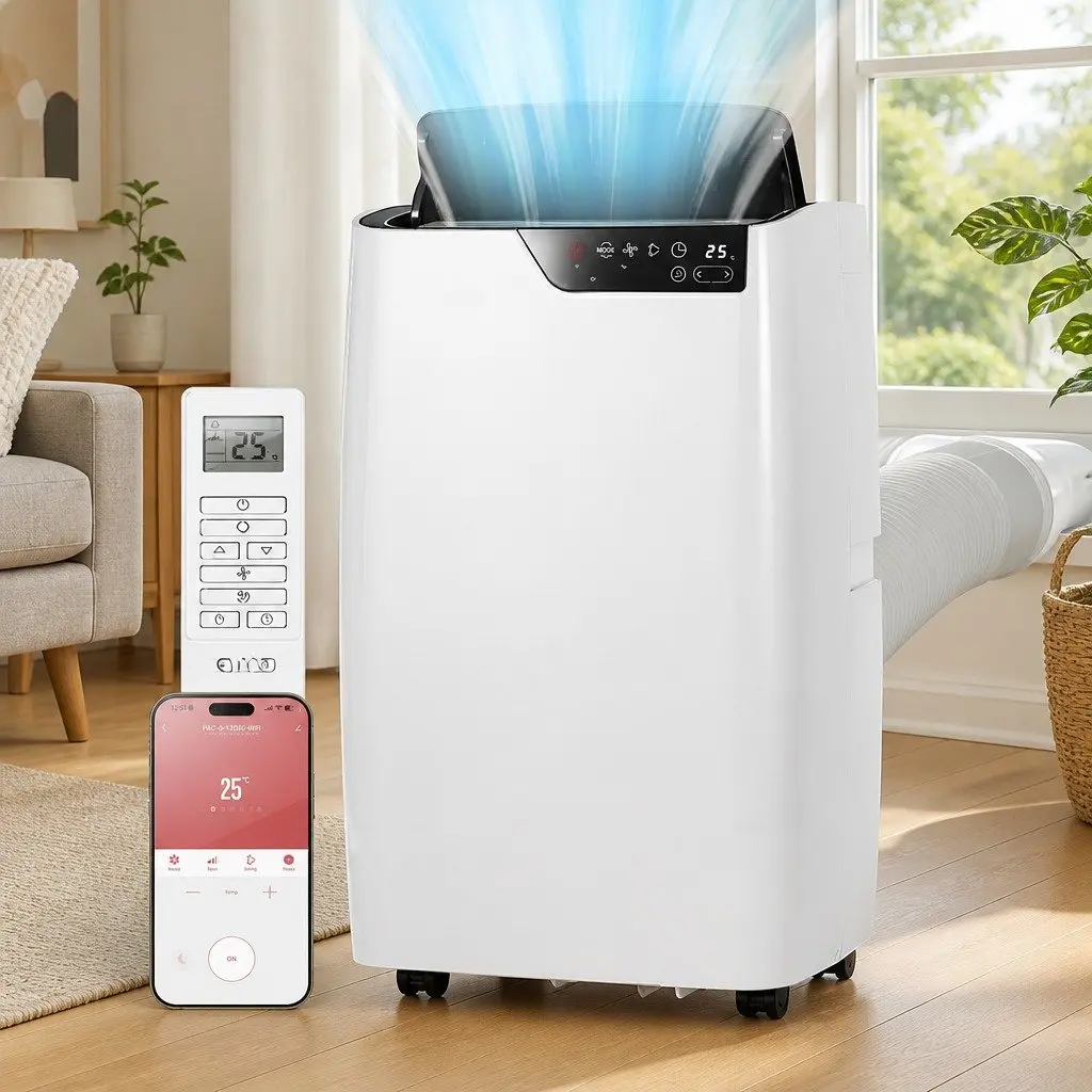 Portable Air Conditioner 12000BTU Dehumidifier Fan Remote Control White