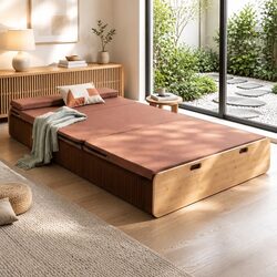 Durable Folding Kraft Paper Bed Frame with 300kg Capacity
