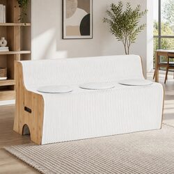High-Quality Folding 3 Seater Sofa Bench with Cushions