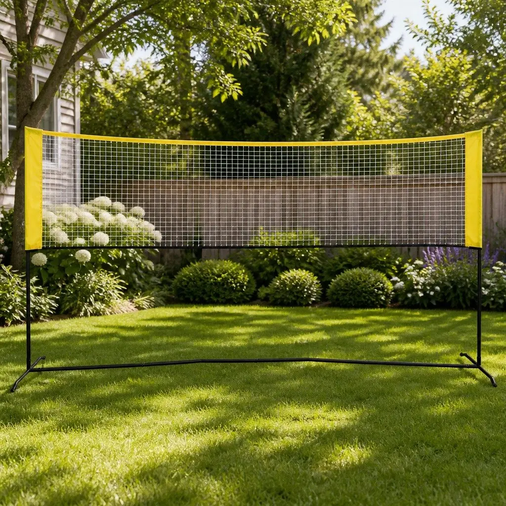 Adjustable 10ft Portable Pickleball and Badminton Net