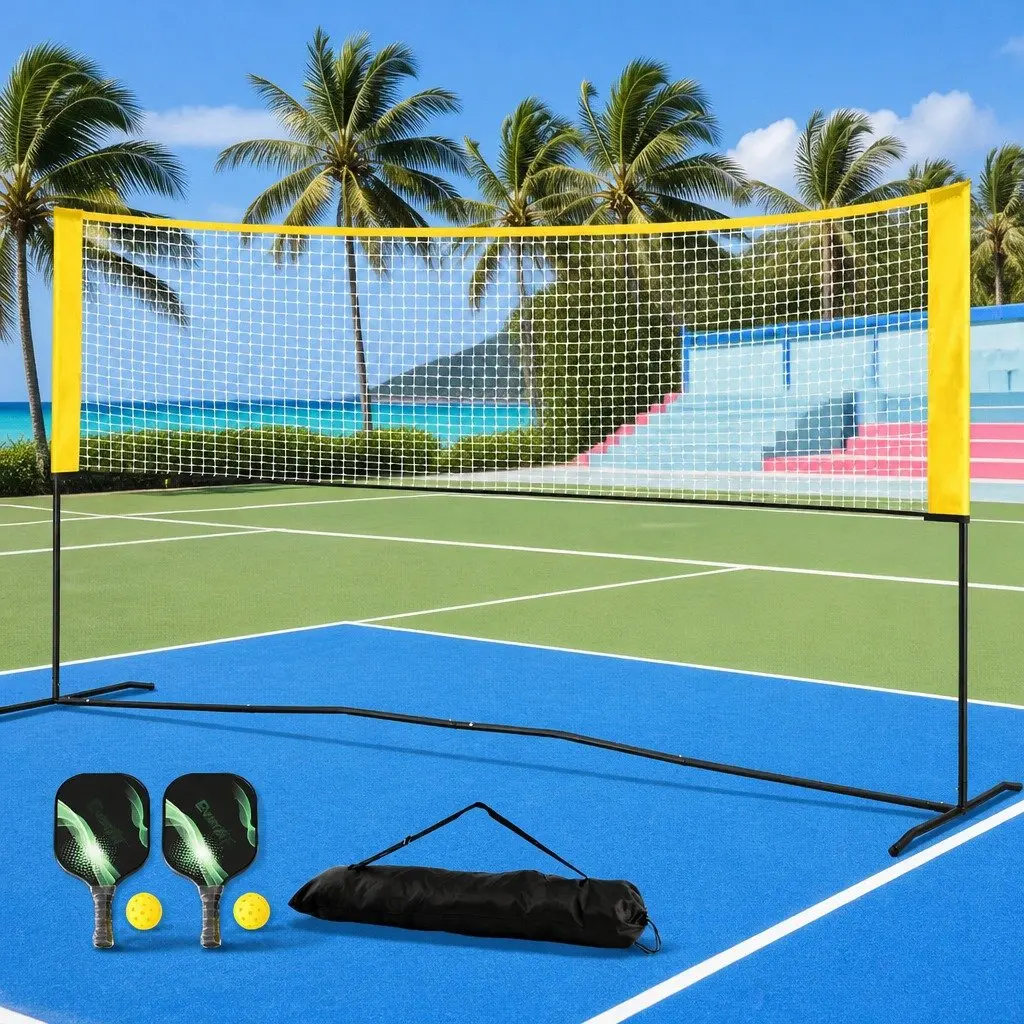 Adjustable 10ft Portable Pickleball and Badminton Net