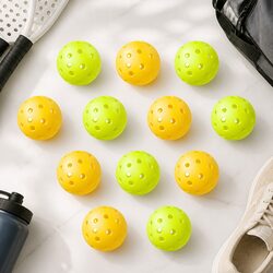 Durable 12PC Pickleball Set with 40-Hole Design