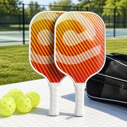Honeycomb Core Fibreglass Pickleball Paddle Set with Bag