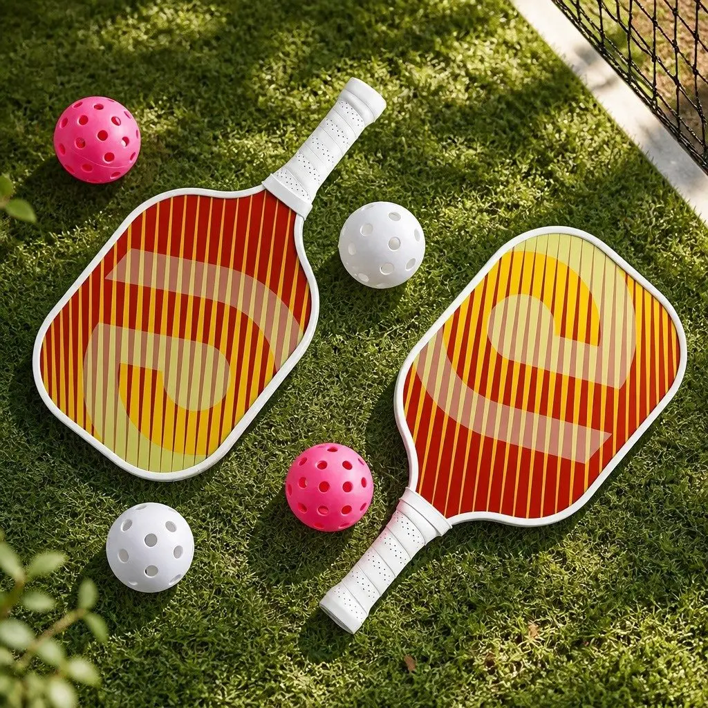Honeycomb Core Fibreglass Pickleball Paddle Set with Bag