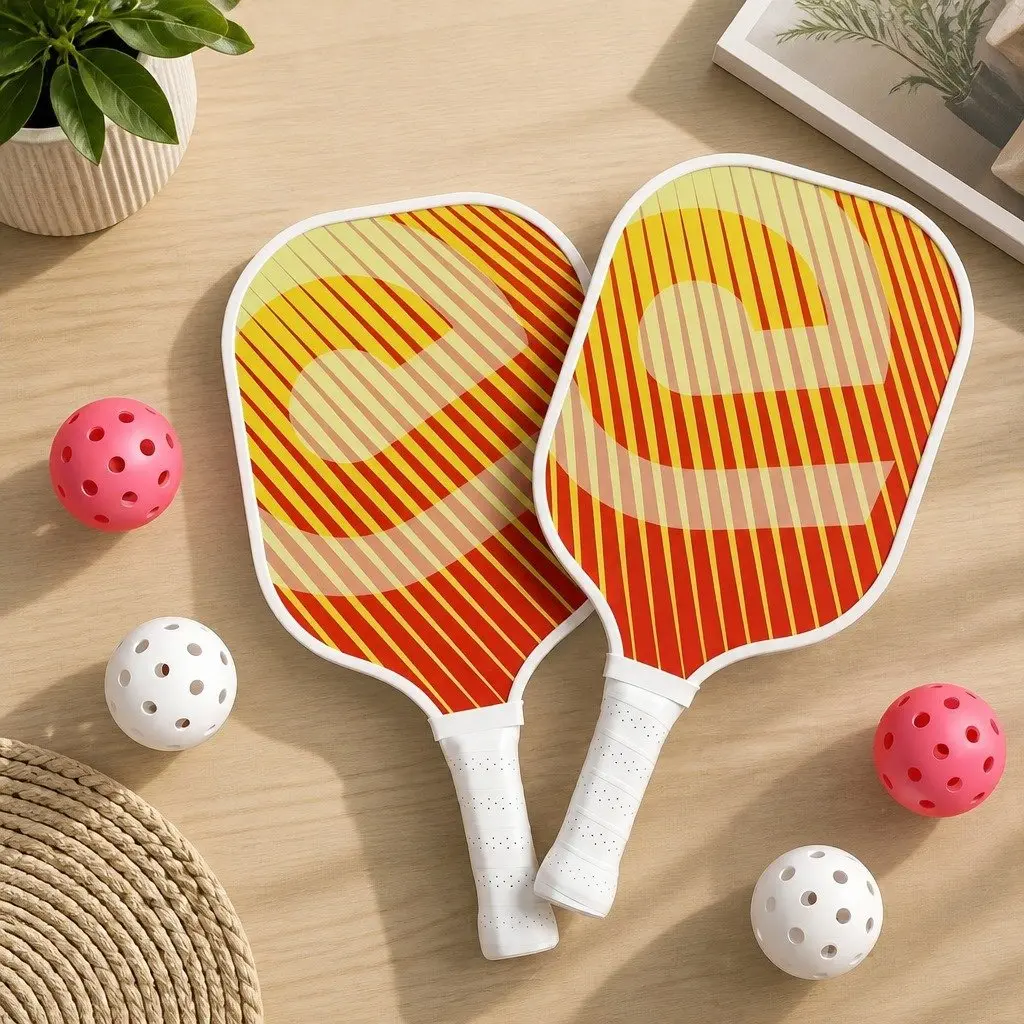 Honeycomb Core Fibreglass Pickleball Paddle Set with Bag