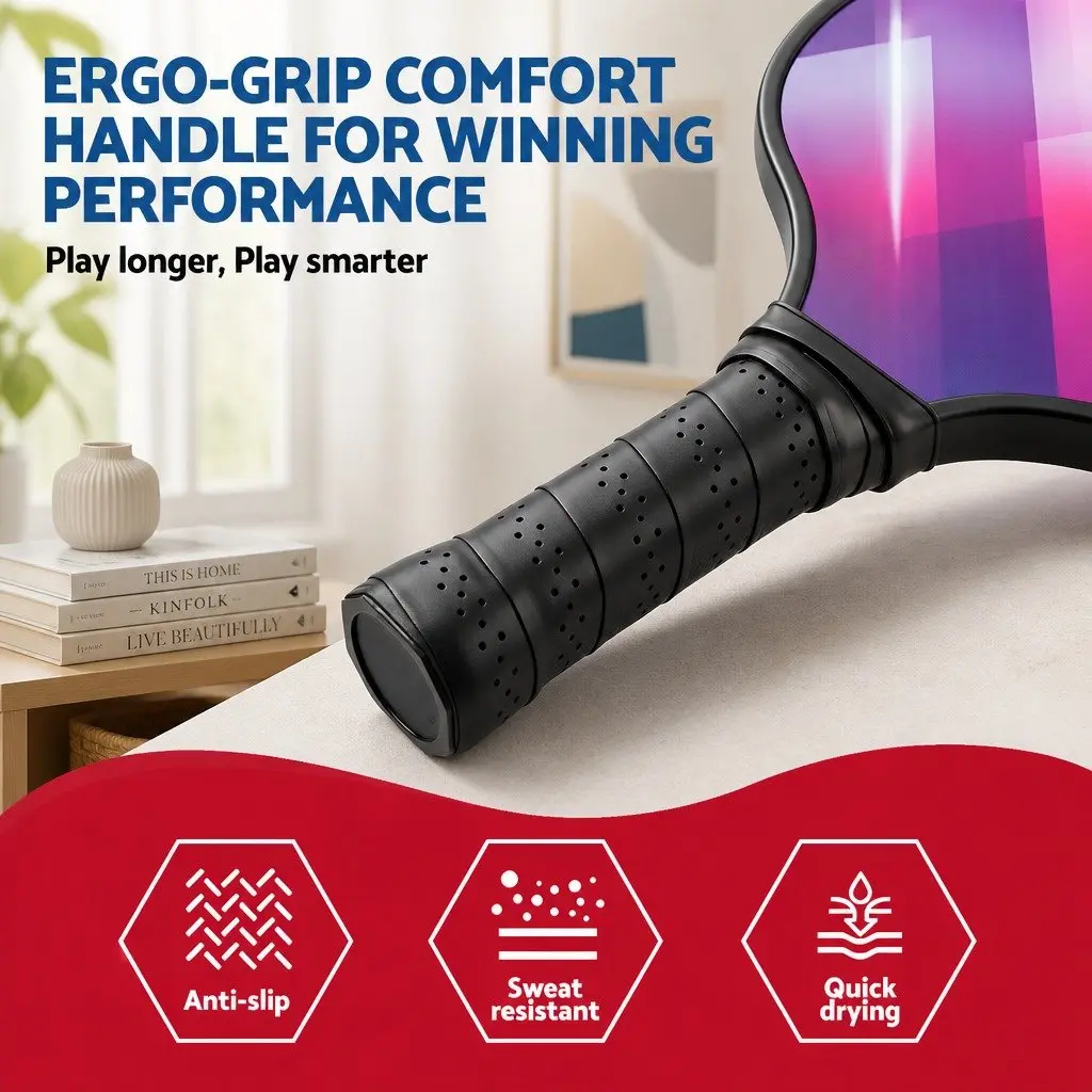 Honeycomb Core Pickleball Paddle Set with Storage Bag