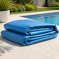 Premium 400 Micron Solar Pool Cover 11 x 4.8m Blue Silver