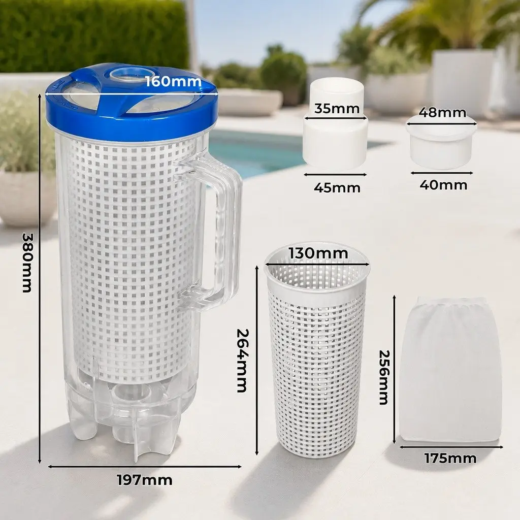 Large Capacity Pool Leaf Canister Filter Trap