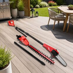 Durable Cordless Pole Chainsaw and Trimmer with 8in Chain