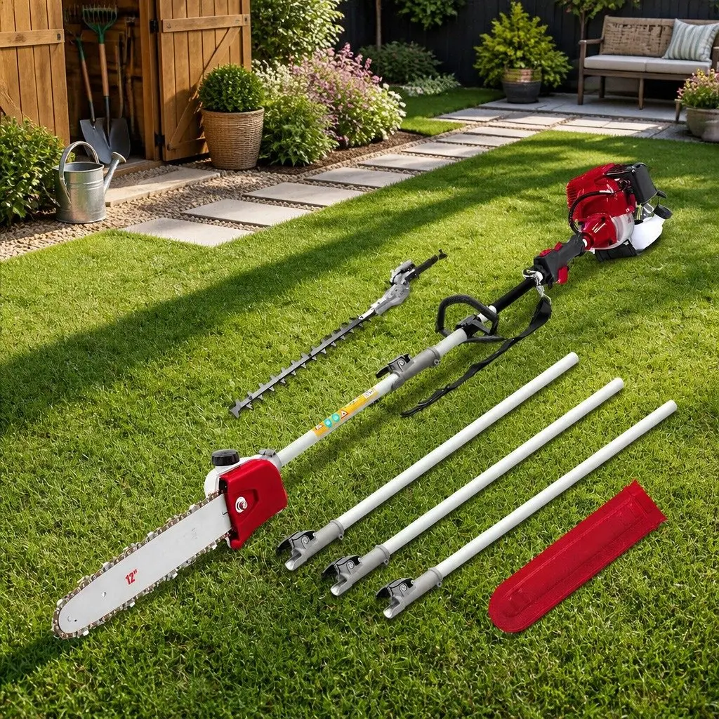 31cc 4-Stroke Petrol Pole Chainsaw with 12 Inch Bar