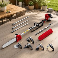 Premium 4 Stroke Pole Chainsaw Hedge Trimmer 12 Inch