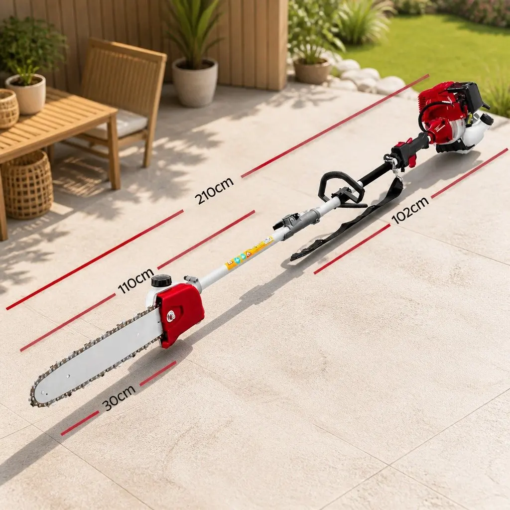 Pole Chainsaw 4 Stroke 31cc Petrol 12 Inch Red