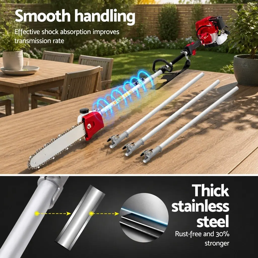Pole Chainsaw 4 Stroke 31cc Petrol 12 Inch Red