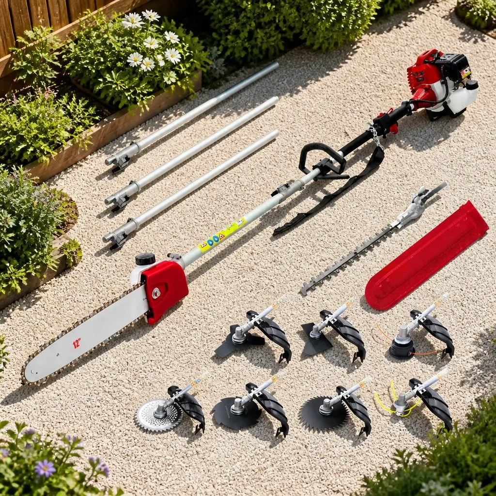 9 in 1 Pole Chainsaw with 52cc Engine