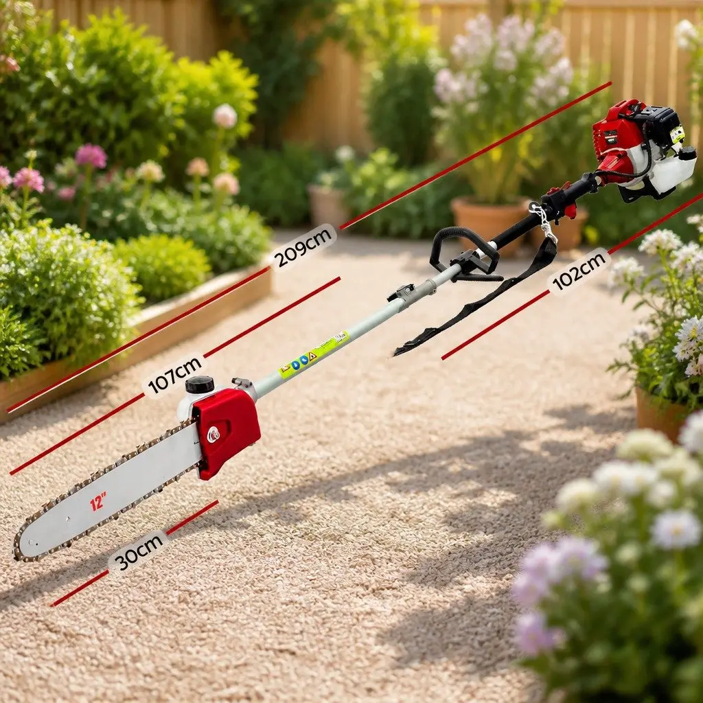 9 in 1 Pole Chainsaw with 52cc Engine