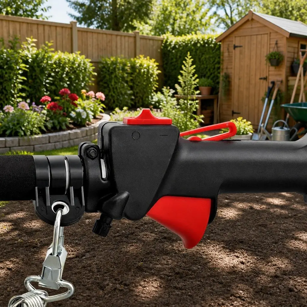 Pole Chainsaw 52cc Petrol 2-in-1 Hedge Trimmer Long Reach 5.6m Black