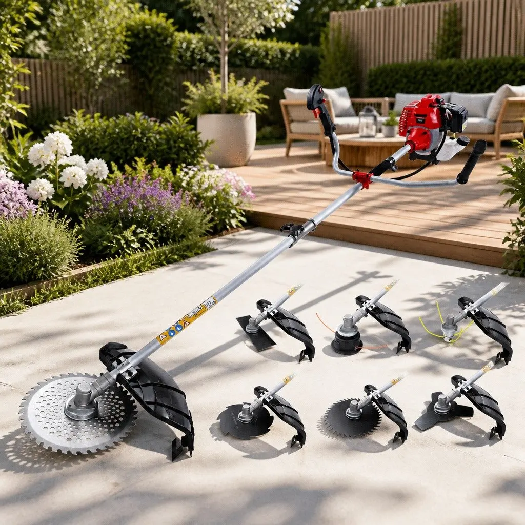 7-in-1 Multi Tool for Gardens with Pole Chainsaw
